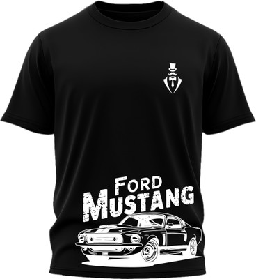 Jazira Graphic Print Men Round Neck Black T-Shirt