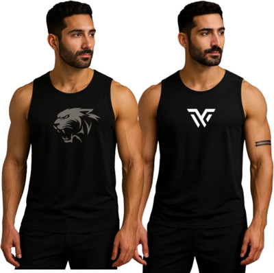Elite Elegance Apparel Typography Men Scoop Neck Black T-Shirt