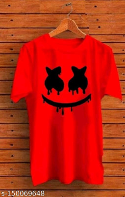 ArmBurst Printed Men Round Neck Red T-Shirt