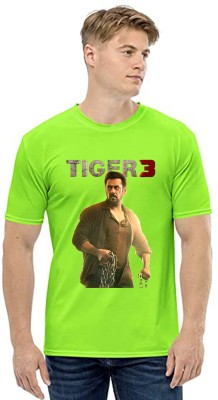 Deccan Store Printed, Typography Men Round Neck Light Green T-Shirt