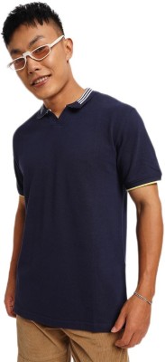 BEWAKOOF Printed Men Round Neck Blue T-Shirt