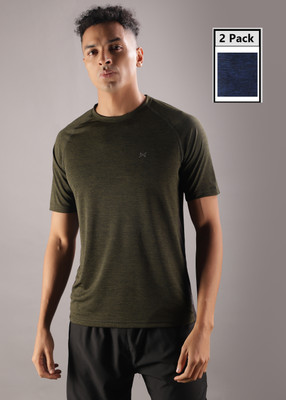 Force NXT Solid Men Round Neck Multicolor T-Shirt