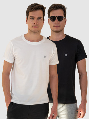LUX cozi Solid Men Round Neck Multicolor T-Shirt