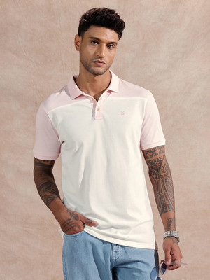 WROGN Solid Men Polo Neck Multicolor T-Shirt