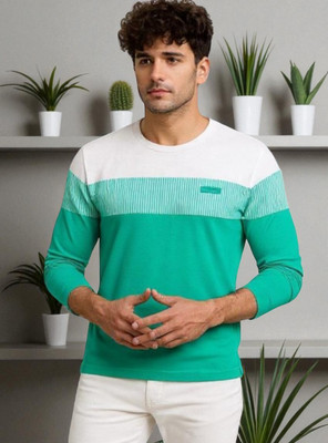 FASHIUM Printed Men Round Neck Green T-Shirt