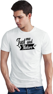 Seek Buy Love Printed Men Round Neck White T-Shirt