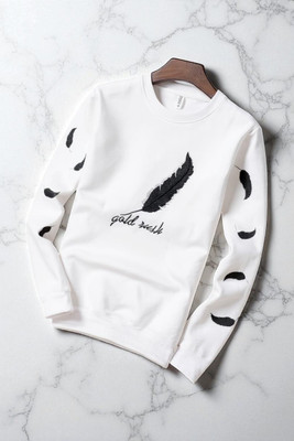 FASHIUM Printed Men Round Neck White T-Shirt