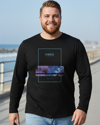 BEWAKOOF Printed Men Round Neck Black T-Shirt