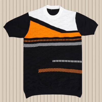 zanskarman Solid Men Polo Neck Black T-Shirt