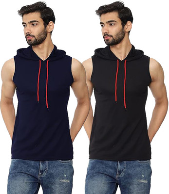 Think Tech Striped Men Round Neck Beige T-Shirt