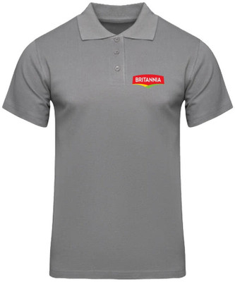 PrintHolic Printed Men Round Neck Grey T-Shirt