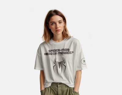 Harble Graphic Print Men Round Neck Grey T-Shirt