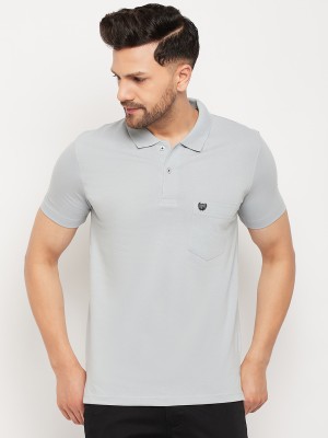 DUKE Self Design Men Polo Neck Grey T-Shirt