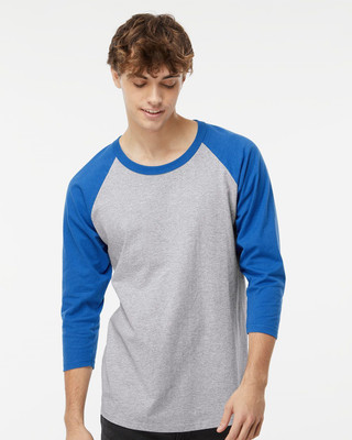 UrGear Colorblock Men Round Neck Grey, Blue T-Shirt