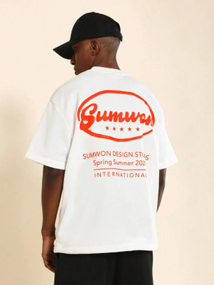 Relva Printed Men Round Neck White T-Shirt