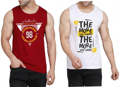 Restore Printed Men Scoop Neck Maroon, White, Multicolor T-Shirt