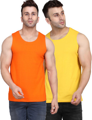 SLOWLORIS Solid Men Scoop Neck Multicolor T-Shirt