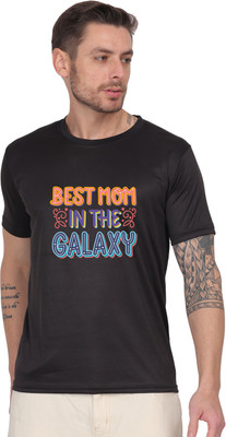 Sellocity Graphic Print Men Round Neck Black T-Shirt