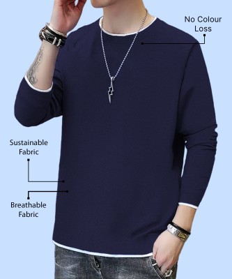 TRIPR Solid Men Round Neck Multicolor T-Shirt