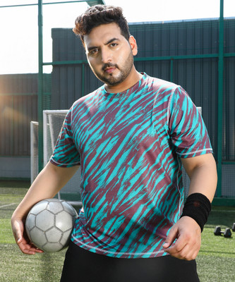 Instafab Plus Printed Men Crew Neck Multicolor T-Shirt