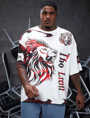 COPEHHI Printed Men Round Neck Red T-Shirt