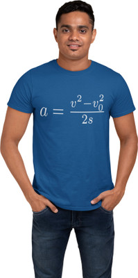 DOGAR ESSENTIALS Typography Men Round Neck Blue T-Shirt