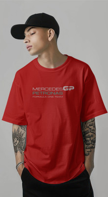Harble Graphic Print Men Round Neck Red T-Shirt