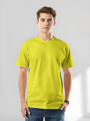 TheLyra Graphic Print Men Round Neck Yellow T-Shirt