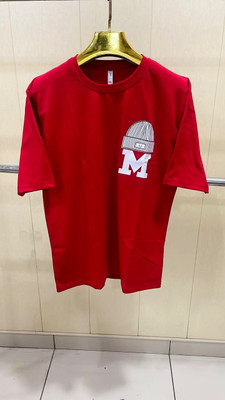 HouseOfCommon Printed Men Round Neck Red T-Shirt