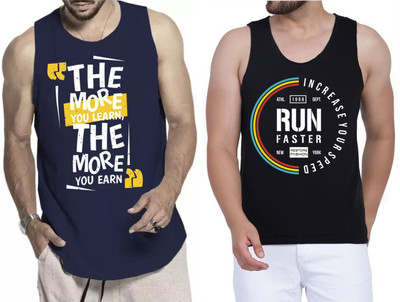 Restore Printed Men Round Neck Blue, Black, Multicolor T-Shirt