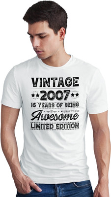 Seek Buy Love Printed Men Round Neck White T-Shirt