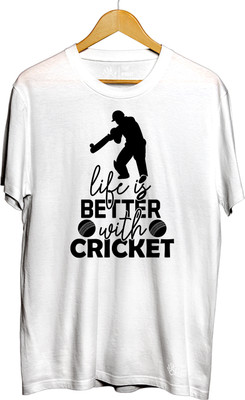 THE PRINT PLATTER Graphic Print Men Round Neck White T-Shirt