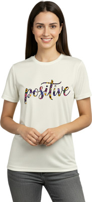 Aasha-Kriti Graphic Print Women Round Neck White T-Shirt