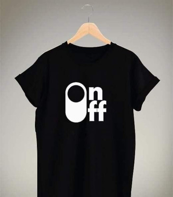 KriPal Self Design Men Round Neck Black T-Shirt