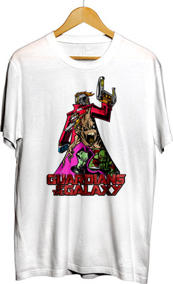 THE PRINT PLATTER Graphic Print Men Round Neck White T-Shirt