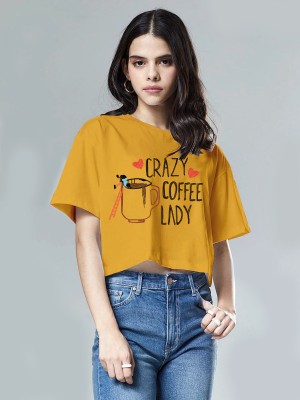 SPS STYLE Casual Printed Women Yellow Top