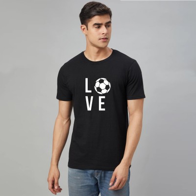 WOLDER Printed Men Round Neck Black T-Shirt