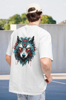 DD Dark Drive Printed Men Round Neck White T-Shirt