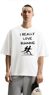 fashnobic Printed Men Round Neck White T-Shirt