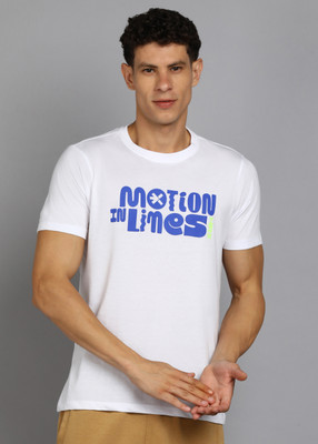 HRX by Hrithik Roshan Printed Men Round Neck White T-Shirt