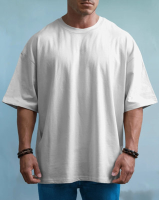 Vogi Solid Men Round Neck Reversible Light Green T-Shirt
