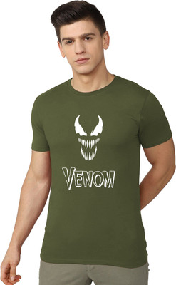 London Crew Printed, Typography Men Round Neck Green T-Shirt