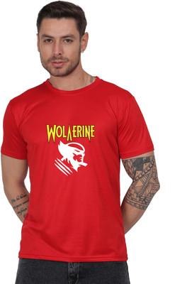 Fabteez Graphic Print Men Round Neck Red T-Shirt