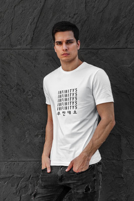 Sharnika Solid Men Round Neck White T-Shirt