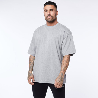 SPOWEARY Solid Men Round Neck Grey T-Shirt
