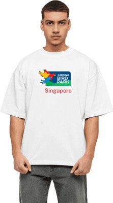 DeRaDA Graphic Print Men Round Neck White T-Shirt