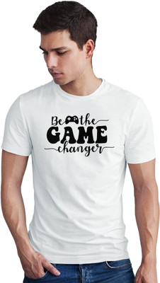 Seek Buy Love Printed Men Round Neck White T-Shirt