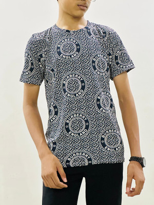 COWORKER Printed Men Round Neck White T-Shirt