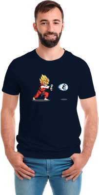 SmarTee Street Graphic Print Men Round Neck Blue T-Shirt