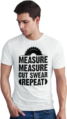 Seek Buy Love Printed Men Round Neck White T-Shirt